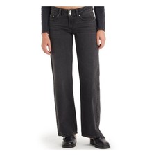 NWT Levi's Women's Superlow Loose Straight Jeans Washed Black - 24