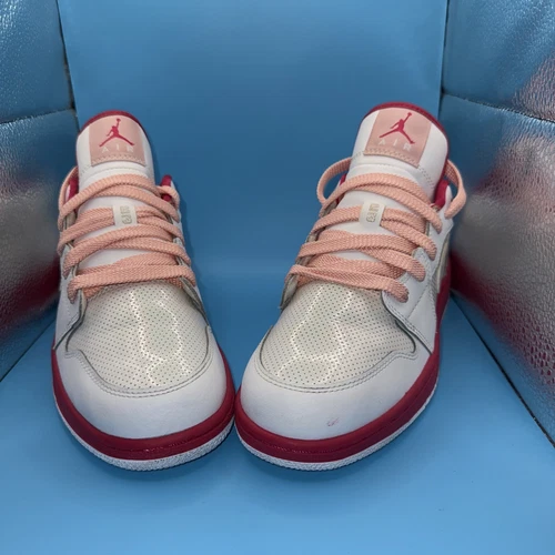 Taglia 6Y RARA Jordan 1 Low 2012 'Voltage Cherry' 554723 118 PULITA senza scatola