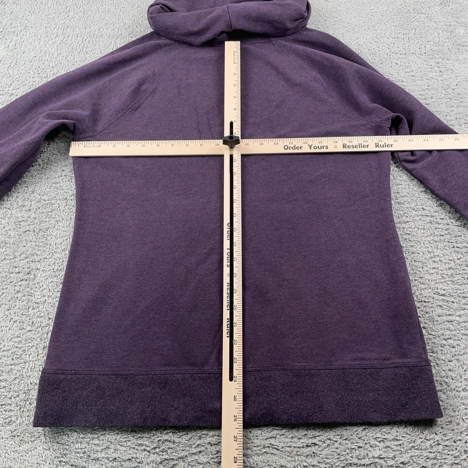 LL Bean Sudadera Mujer XL Alta Púrpura Capucha Cuello Túnica Canguro Bolsillo Informal Foto 4 de 4