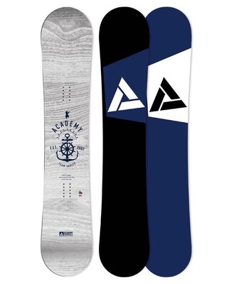 Academy Team Snowboard White Blue 157w