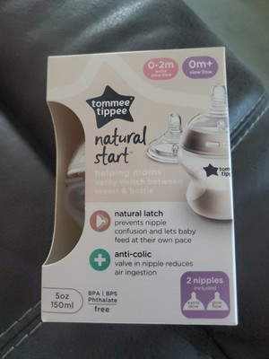 Tommy tippe Closer to Nature Baby Bottle (5oz, 1 Count) | Newborn Pacifier (0m+)