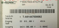 ONE USED SIEMENS INVERTER 6SE7023-4TC71-Z Z=G91