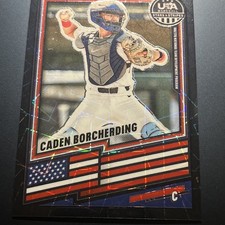 2026 Panini Stars & Stripes Caden Borcherding BLACK VELOCITY PRIZM #'d 39/39 (C1