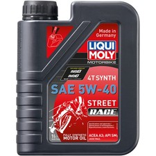 Liqui Moly 5W-40 Street Race Synthetic 4T Oil 1 Liter (20074) 149.49 per gallon