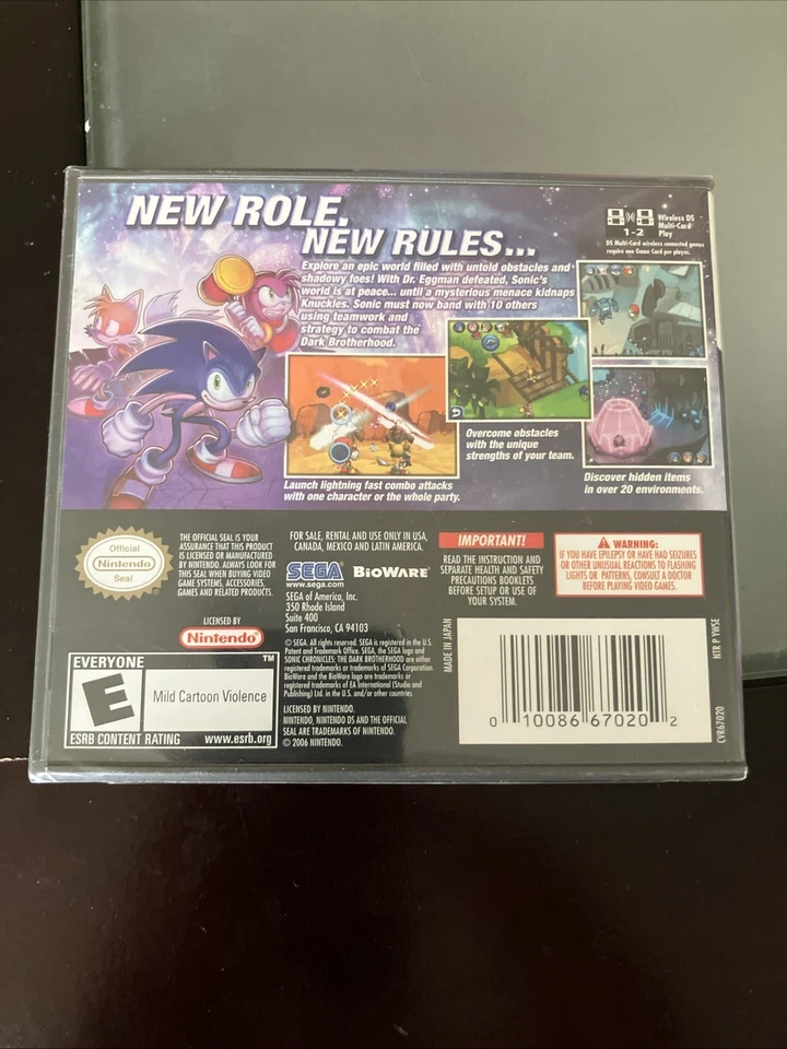 Sonic Chronicles: The Dark Brotherhood Nintendo DS *SEALED* - Image 2 of 4