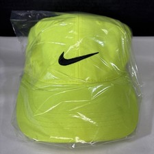 Nike Baseball Hat Kids CHILDREN Size 4-7 Neon Logo Adjustable Snap Back