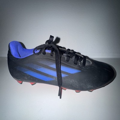 Adidas X Speedflow.4 Size 6.5 Black Blue Athletic Sport Soccer Cleats FY3292