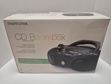 Memorex Portable CD Player AM/FM Radio Boombox W/AC Cord MP3851BLK Brand New  