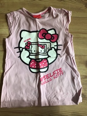 Hello Kitty T Shirt gr 116 /122 Rosa Top Zustand