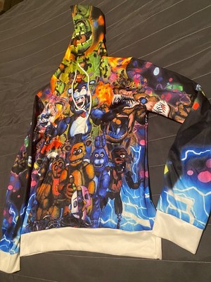Friday Night Funkin FNF Hoodie Black Size Tag Missing  Men s Large Ask Measureme