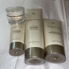 Crepe Erase Flaw-Fix Eye Cream, Refining Facial Scrub, Body Smoothing Pretreat