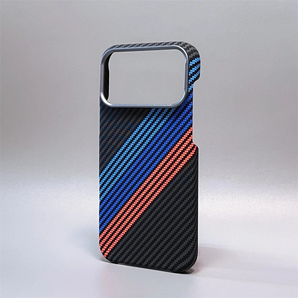 carbon fiber clash case - magsafe bumper cover for iphone 17–14 pro max wireless - Image 3 of 4
