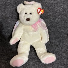 TY Beanie Buddy HALO the Angel Bear 14 inch  MWMTs Stuffed Animal Toy