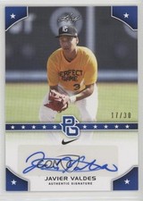 2015 Leaf Perfect Game National Showcase Blue 17/30 Javier Valdes Auto 0l2