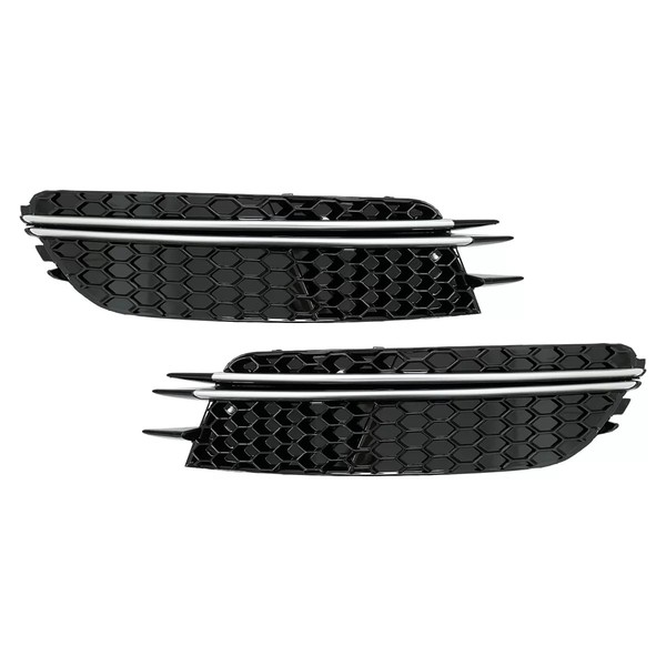 Seite Gitter Abdeckungen FüR Audi A6 C7 4G 12-15 Schwarz GebüRstet Aluminium-image
