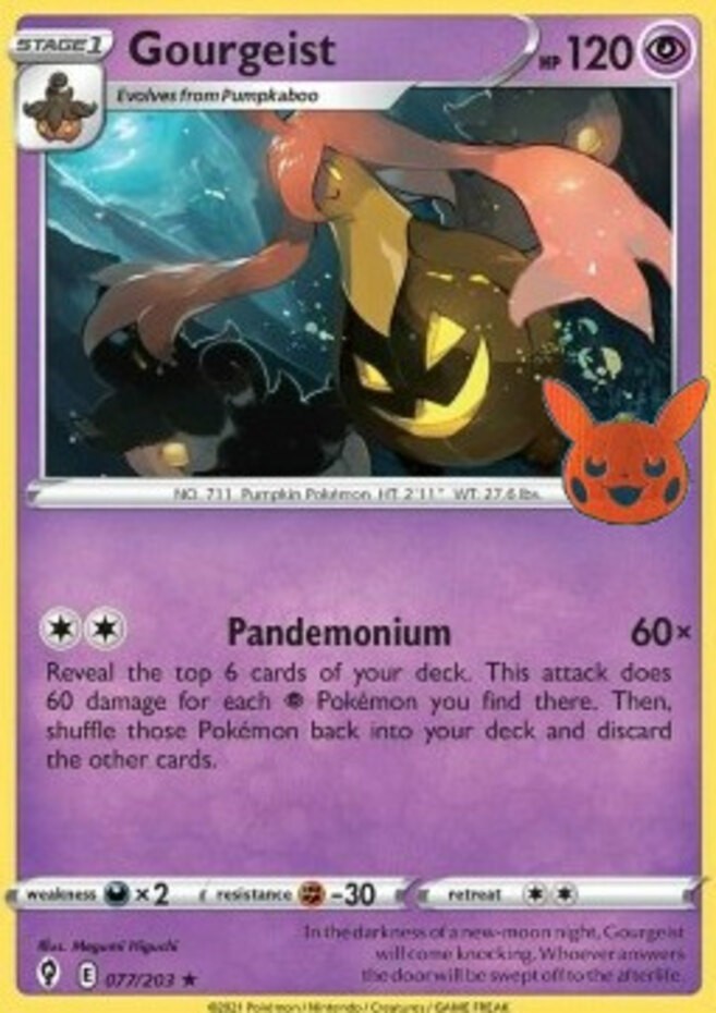 Gourgeist - 077/203 - Promo (Near Mint) Trick or Trade Halloween Promo -  Pokémo
