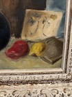 1958 Signed Oil Painting Mid-Century Modern Art Still Life Art Pottery Framed — photo 8