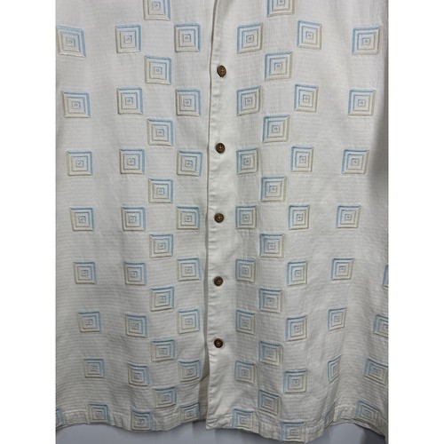 Tommy Bahama Men's Short Sleeve Button Up Silk Embroidered Camp Shirt Size XLX - Picture 3 of 12