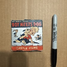 1940S/50S BOY MEETS DOG CASTLE FILMS ANIMATED CARTOON 8MM 16MM MOVIE D3