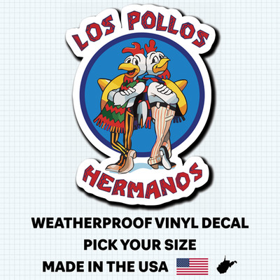 Breaking Bad Los Pollos Hermanos Die Cut Decal for Car Truck Cup PC