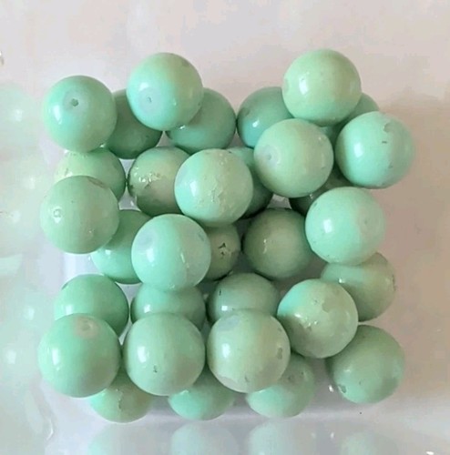 Round Robins Egg Light Blue Ceramic Beads-32 Pieces