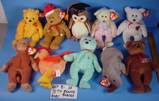 1990's Ty Beanie Baby Babies 10 stuffed animals NWT MWT NOS Plush Toys Lot B