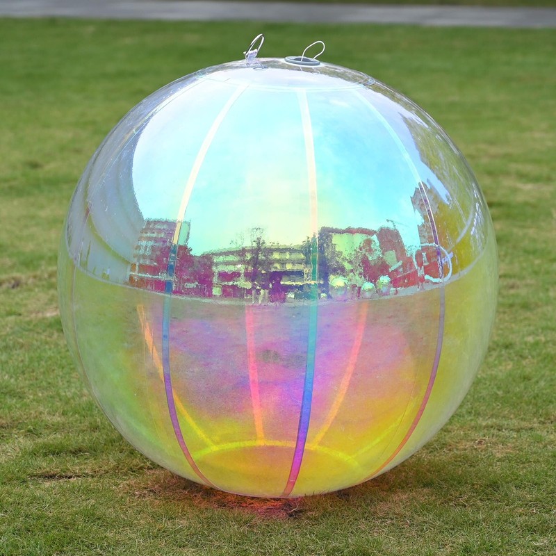 Yescom 32" Big Shinny Inflatable Mirror Ball Reusable Wedding Event Iridescent