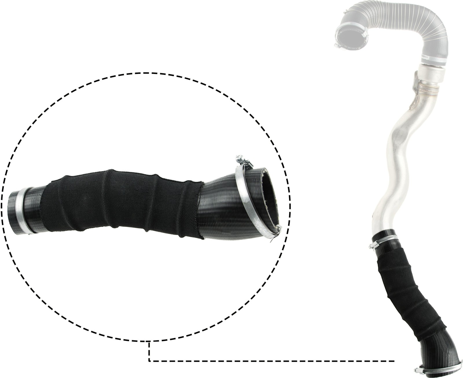 GATES-OE 09-0647 Charge Air Hose for FORD