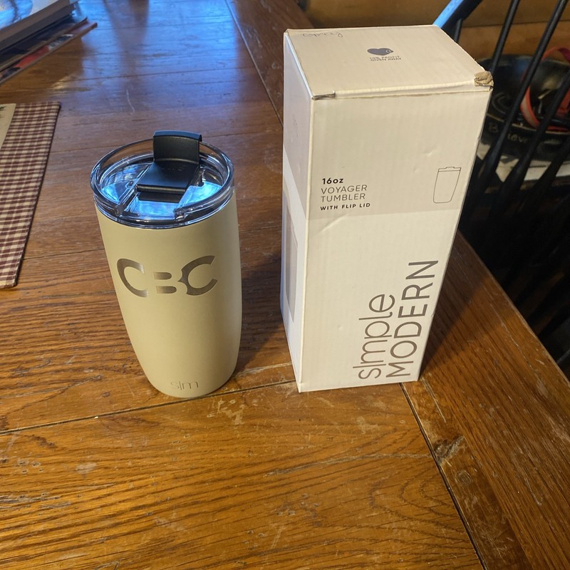 Simple Modern Travel Coffee Mug Tumbler with Flip 16 Ounces, -Grey