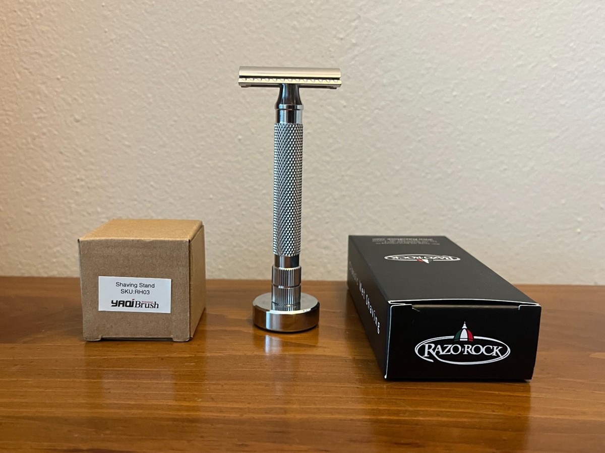RazoRock GOAT+ ロングハンドル RazoRock GOAT Stainless Steel Safety Razor w 100mm Hollow HD