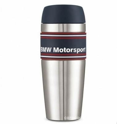 BMW Motorsport STAINLESS Insulating Thermo Mug Bottle w/Box Rare