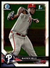 2018 Bowman Chrome Prospects McKenzie Mills Philadelphia Phillies #BCP87