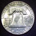1961-P BU Uncirculated Franklin Silver Half Dollar HD22