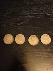 Lot of 4 Kennedy Half Dollar 50C 40% Silver Coins Circulated