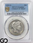 1893-S Barber Half Dollar PCGS AU Details ** High End AU, Bids: 1950/2500!