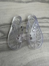 The Children's Place Girls Clear Jelly Sandal Shoes Sz 4 Butterflies Hearts