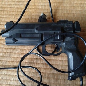 Sega Saturn VIRTUA COP 1995 Virtua Gun Set Game Disc Good Condition