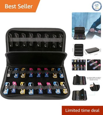 Elegant Knife Holder with 32 Slots - PU Leather Display Case for Collectors