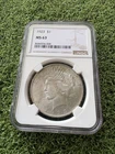 1923 Peace Dollar NGC MS63 Silver Dollar Certified Better Eye Appeal