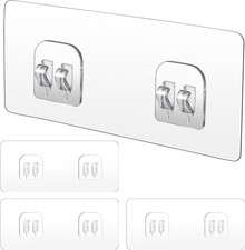 4 Pack Shower Caddy Adhesive Replacement, Strong Adhesive Sticker Hooks for Corn