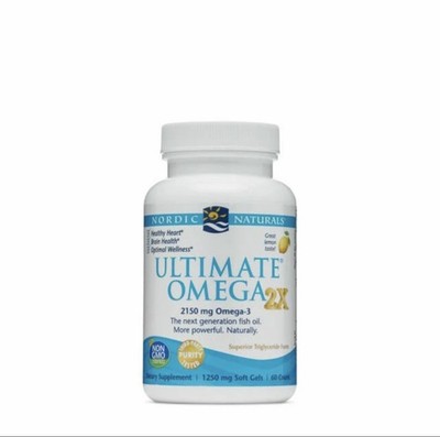 Nordic Naturals Ultimate Omega 2X - 2150mg Omega-3 - 60ct, Exp 07/28