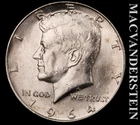 1964-D Kennedy Half Dollar- Silver- Choice Gem Brilliant Unc- Luster #L7163