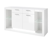 Sideboard Kommode Anrichte Meran 150Cm Weiß Hochglanz Wohnzimmer Modern 31869162