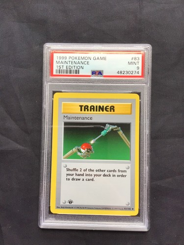 Maintenance (1st Edition) graded PSA 9 for sale on eBay