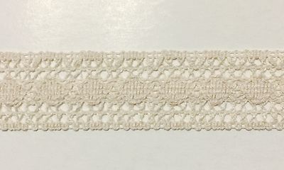 Cluny Lace Trimming Color: Natural - Put-Up: 10 Continuous Yards