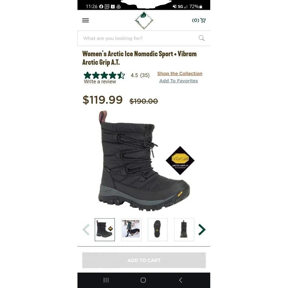 Black Muck女式棉质靴