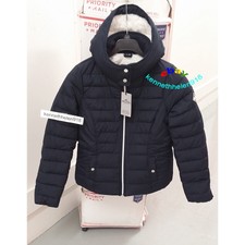 Hollister Sherpa Lined Puffer Jacket Coat Navy Blue Womens Size Large