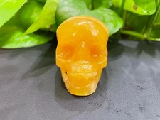 93g Hand-Carved Natural Huang Longyu The skull  