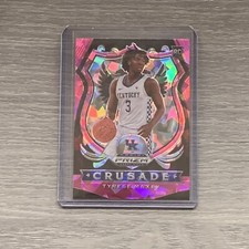 Tyrese Maxey 20-21 Panini Prizm Draft Picks Crusade Pink Cracked Ice 76ers RC 