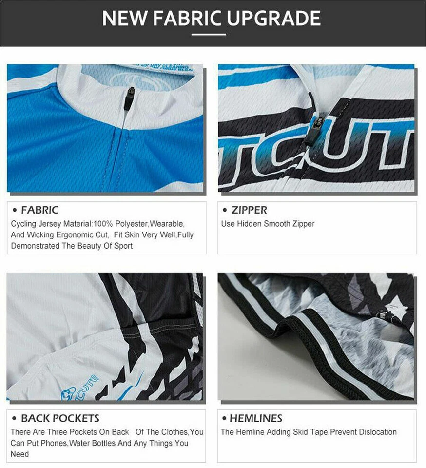 2025 mens lidl team Cycling Jersey And Bib Shorts sets Cycling Strap Shorts Tops - Image 4 of 4